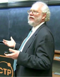 Peter Shor in 2017, International Centre for Theoretical Physics